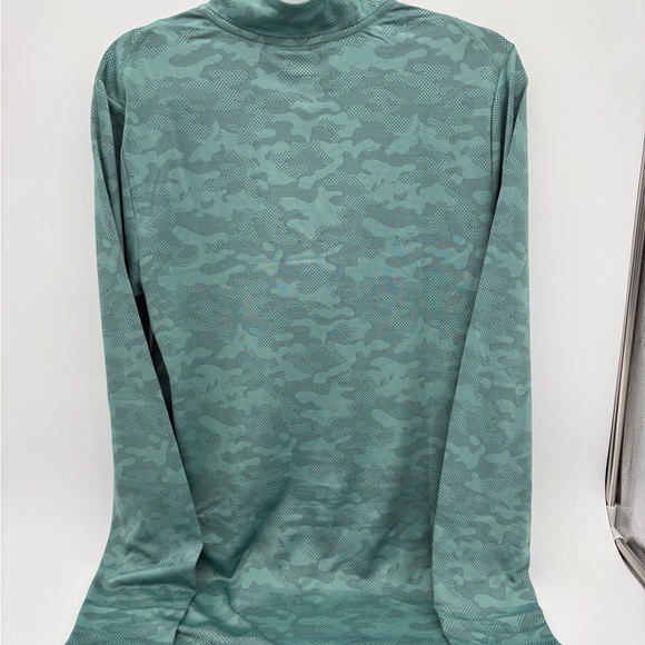 NWT Spyder Active Pullover Mens Med Green ProWB Stretch Athletic Quarter Zip Top - Picture 2 of 4